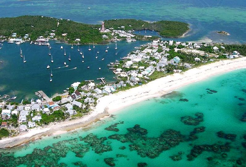 Beautiful Hope Town Beaches on Elbow Cay in the Bahamas