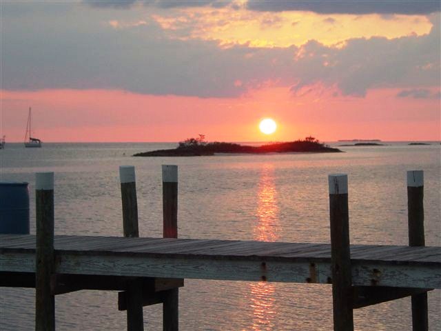 stunning sunsets from your Man-O-War Cay property on Abaco in the Bahamas